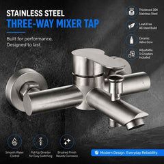 Contemporary Brushed Nickel Bathroom Fittings AU - Darrahopens