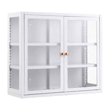 Artiss Buffet Cabinet Sideboard Wall Mounted Clear Display Storage 60cm White In Australia - Darrahopens