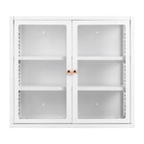 Artiss Buffet Cabinet Sideboard Wall Mounted Clear Display Storage 60cm White In Australia - Darrahopens