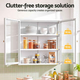 Artiss Buffet Cabinet Sideboard Wall Mounted Clear Display Storage 60cm White In Australia - Darrahopens