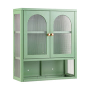 Artiss Buffet Cabinet Sideboard Wall Mounted Fluted Display Storage 70cm Green