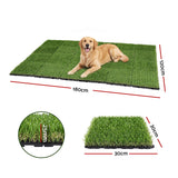 Prime Turf Artificial Grass Turf Tiles Interlocking Fake Grass Mat for Balcony Pet 24 Pack