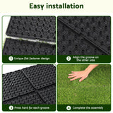 Prime Turf Artificial Grass Turf Tiles Interlocking Fake Grass Mat for Balcony Pet 24 Pack
