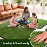 Prime Turf Artificial Grass Turf Tiles Interlocking Fake Grass Mat for Balcony Pet 24 Pack