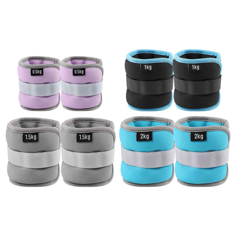 Everfit Ankle Wrist Weights for Women & Men, 4 Colors Set with 1 2 3 4kg Wearable Leg Arm Weights with Secure Fit for Walking, Running, Pilates, Home Fitness In Australia - Darrahopens