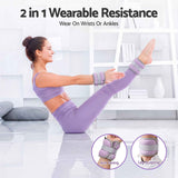 Everfit Ankle Wrist Weights for Women & Men, 4 Colors Set with 1 2 3 4kg Wearable Leg Arm Weights with Secure Fit for Walking, Running, Pilates, Home Fitness In Australia - Darrahopens
