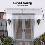 Instahut Window Door Awning 0.4mx2m Transparent