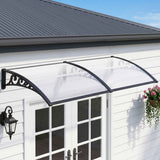 Instahut Window Door Awning 0.8mx2m Transparent