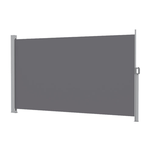 Instahut 1.8X3.5M Side Awning Retractable Privacy Screen Outdoor Sun Shade Grey