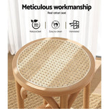 Artiss Bar Stools Set of 3 Kitchen Wooden Bar Stool Dining Chair 65cm In Australia - Darrahopens