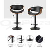 Artiss Bar Stools X3 Kitchen Counter Chair Gas Lift Swivel PU Ambrus Black