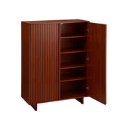 Artiss Shoe Cabinet 5 Tier Storage Organiser w/ Adjustable Shelves Bamboo In Australia - Darrahopens