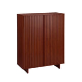 Artiss Shoe Cabinet 5 Tier Storage Organiser w/ Adjustable Shelves Bamboo In Australia - Darrahopens