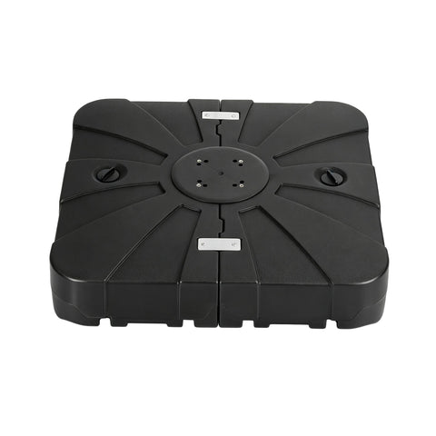 Instahut Outdoor Umbrella Base 2 Fillable 60kg Cantilever Umbrella Base with Wheels 84cm