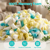 Artiss 15lbs (6.6KG) Bean Bag Filler Shredded Memory Foam Filling High Density Soft Pillow Stuffing for Bean Bag Chair, Couch Cushion, Dog Bed, Stuffed Animals and Arts Crafts