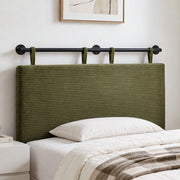 Artiss Wall Mounted Headboard King Single Corduroy Upholstered Hanging Bed Head In Australia - Darrahopens