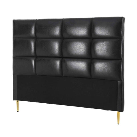 Artiss Bed Headboard Queen Bedhead PU Leather Black