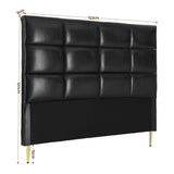 Artiss Bed Headboard Queen Bedhead PU Leather Black