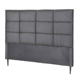 Artiss Bed Headboard Queen Bedhead Linen Fabric Charcoal