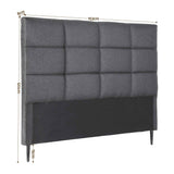 Artiss Bed Headboard Queen Bedhead Linen Fabric Charcoal