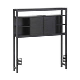Artiss Bed Headboard King Single Storage Bedhead Charging Station Black
