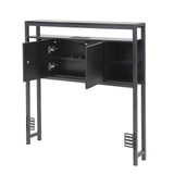 Artiss Bed Headboard King Single Storage Bedhead Charging Station Black