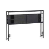 Artiss Bed Headboard Queen Storage Bedhead Charging Station Black