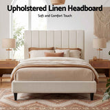 Artiss Bed Head Headboard Double Linen 137CM - Beige