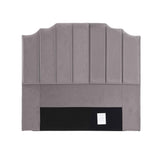 Artiss Bed Head Headboard Double Velvet 138CM - Grey