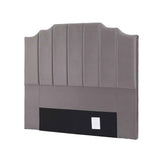 Artiss Bed Head Headboard Double Velvet 138CM - Grey