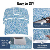 Seamanship Boat Flooring, EVA Foam Decking Mat, 240x90cm, Blue Camo