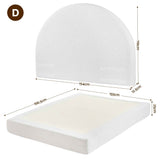 Artiss Double Bed Frame Boucle Fabric Vacuum Compressed Beds Removable Washable Cover No-Assembly