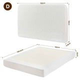 Artiss Double Bed Frame Boucle Fabric Vacuum Compressed Beds Removable Washable Cover