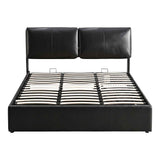 Artiss Queen Bed Frame Gas Lift Storage 3 Drawers Adjustable Headboard Platform Bed Black