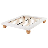 Artiss Queen Bed Frame with Boucle Upholstery and Solid Rubber Wood Legs In Australia - Darrahopens