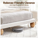 Artiss Queen Bed Frame with Boucle Upholstery and Solid Rubber Wood Legs In Australia - Darrahopens