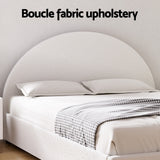 Artiss Bed Frame Gas Lift Strorage Beds Base Platform Boucle Fabric Queen ELLA