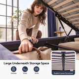 Artiss Double Bed Frame with Lift Up Storage and USB Ports Grey In Australia - Darrahopens