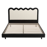 Artiss Double Bed Frame, Floating Design with RGB LED and USB Charging