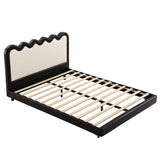 Artiss Queen Bed Frame, Floating Design with RGB LED and USB Charging