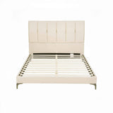 Darrahopens Furniture > Bedroom > Beds & Bed Frames Artiss Queen Bed Frame Upholstered Platform Bed with Tufted Headboard 300kg Support