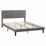 Artiss Queen Bed Frame with Adjustable Headboard, Grey, 300kg Capacity