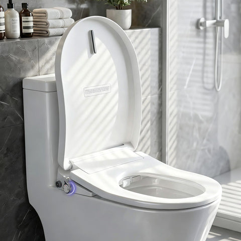Cefito Electric Bidet Toilet Seat Washing Without Power Heated D-Shape Air Dryer | darrahopens.com.au Premium AU Stock