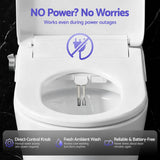 Cefito Electric Bidet Toilet Seat Washing Without Power Heated D-Shape Air Dryer | darrahopens.com.au Premium AU Stock