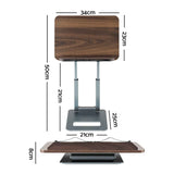 Artiss Book Stand Telescopic Book Holder with Page Clip Ergonomic Desktop Stands OAK In Australia - Darrahopens