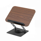 Artiss Book Stand Adjustable Book Holder Foldable Reading Rest Rack with 360 Degree Rotating Base and Page Clip In Australia - Darrahopens