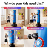 Everfit Freestanding Punching Bag Boxing Stand Inflatable Fitness 164cm Blue In Australia - Darrahopens