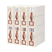 Artiss Bed Sheet Organisers Box 8Pcs Storage King Size Bedding Foldable Beige