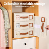 Artiss Bed Sheet Organisers Box 8Pcs Storage King Size Bedding Foldable Beige