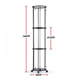 Everfit Vertical Ball Storage Rack with Wheels Sports Equipment Organiser